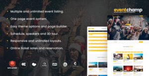 Eventchamp Theme Multiple Event & Conference 2.0.7