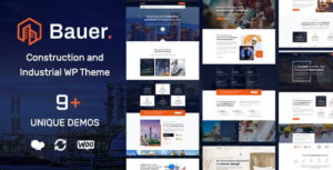Bauer Theme | Construction and Industrial WordPress Theme 1.31