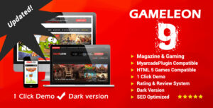 Gameleon Theme – WordPress Gaming & Magazine Theme 9.6