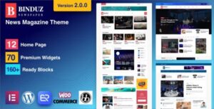 Binduz Theme – Blog Magazine Newspaper Theme 2.2.0