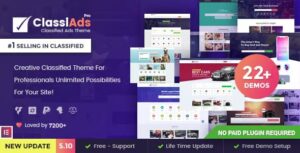 Classiads – Classified Ads WordPress Theme 6.2.1
