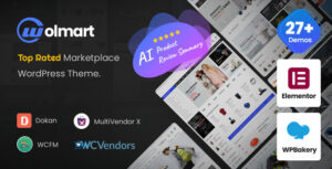 Wolmart Theme | Multi-Vendor Marketplace WooCommerce Theme 1.9.3